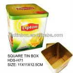 quality colorful square tin box for small gift or packaging tin