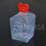 2012 new clear heart shaped gift box