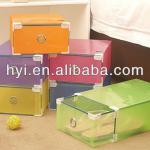 2013 hot sale new customized clear colorful plastic pvc storage packing shoe box