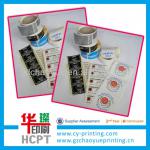 full color roll customized waterproof vinyl stickers