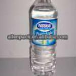 Water bottle with OPP pearl labels / opp wrap around label