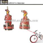 Custom brand metal printing bike nameplate labels