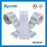 Hot sale barcode printing gloss coated paper label sticker