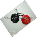 popular and beautiful soft pvc luggage tag with pearlchain