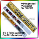 Large Warning Labels, Decals, Signs - Screen Print - Outdoor life 5 years (WD-12001)