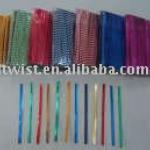 colored pre-cut metallic twist ties