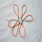 colored elastic cord with metal end