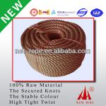 Hi-Tenacity 3-strand, 4-strand 4-50mm braided/twisted Polypropylene rope; PP mooring rope, PP-Danline rope
