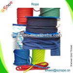 colored 6mm braided nylon rope/nylon rope handle
