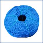 PE twisted rope with blue color