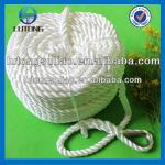 white 3 strands twisted nylon rope, nylon marine rope