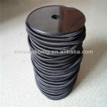 Black polyester elastic rubber rope