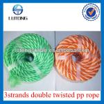 3strands double twisted PP rope
