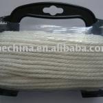 Solid braided polyester rope