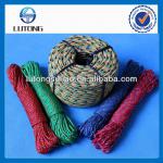 colored braided pp rope, polypropylene braided rope,