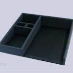 PU leather coffer tray for hotel
