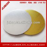 gold silver round 3mm wood cake base board/masonite cake board