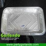 square shape disposable aluminium foil food tray