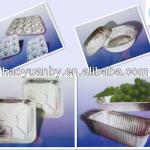 color or silver aluminum foil container tray with plastic lids