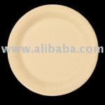 White Un-printed Paper Plates