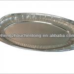 oval disposable aluminium foil plate