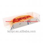 Disposable hot dot sleeve hot dog tray