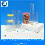 Custom Clear Plastic Cylinder Tubes Packaging For Candy