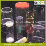 Clear plastic tube for products with lids