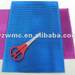 Metallic corrugated paper