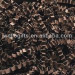 brown thick crinkle cut paper shred for chocolate packing