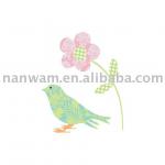 Bird and flower note cards printing
