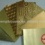 TEXTURED METALLIZED PAPER