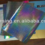 Holographic Metallized transfer paper for packing 2014