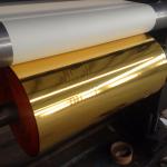 60gsm shiny golden metallized paper for gift packaging