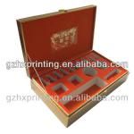 Luxury paper package box with EVA sheet insert