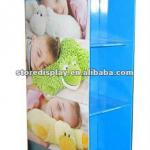 POS 2-sided pillow cardboard floor display stands