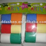Colorful crepe party streamers