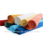 Decorative solid colored flower wrapping crepe paper roll
