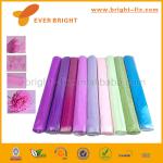 colour crepe paper for packing,wrapping paper,decorative fluorescent craft streamer printed colorful crepe paper