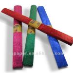 metallic crepe paper roll for flower packing