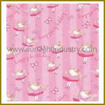 pink birthday gift wrapping paper print with cute design