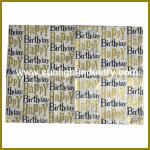 gold printed tissue paper for birthday