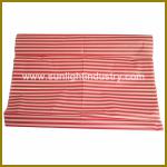 baby gift wrapping paper with red stripe