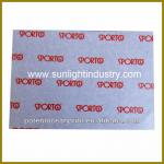 Red transparent printing paper for shoes