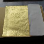 Embossed aluminium foil newsprint wrapping paper