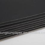 thick coated duplex black cardboard paper