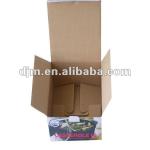 Assembling corrugated paper carton box used in packaging pan