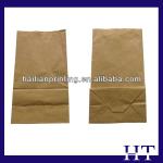 50gsm square bottom printed kraft brown paper bag for food