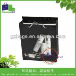 black matte retail paper gift bag