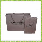 Louis-vuitton luxury matt laminated advertiseing paper shopping bag